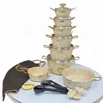 سرویس قابلمه و ماهیتابه 21 پارچه گرانیتی ماموت thumb 1