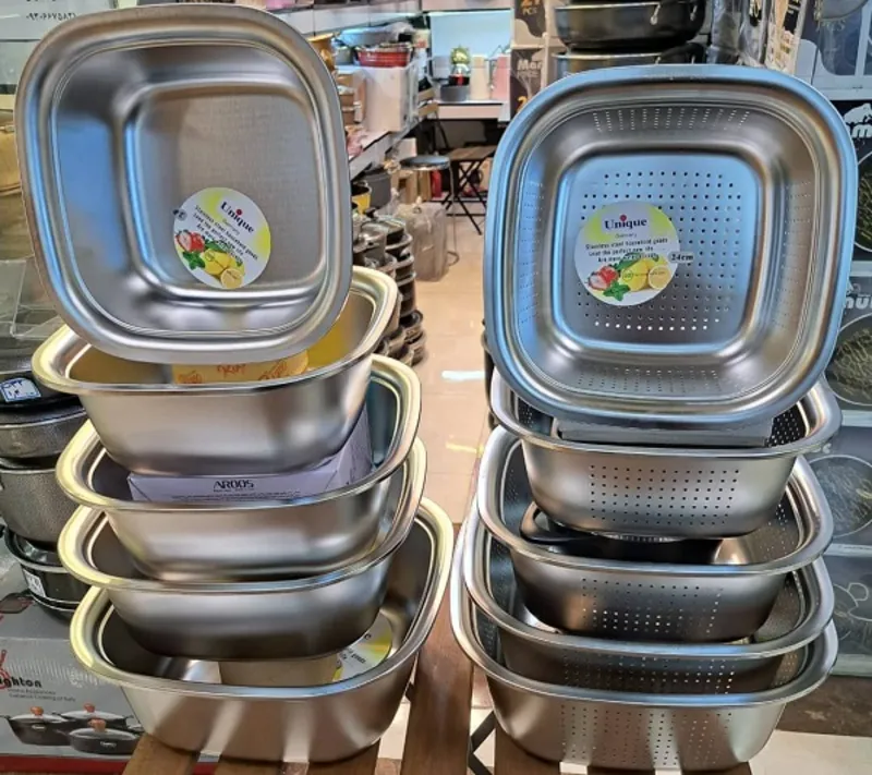 ست آبکش و لگن استیل برند یونیک اصل gallery0