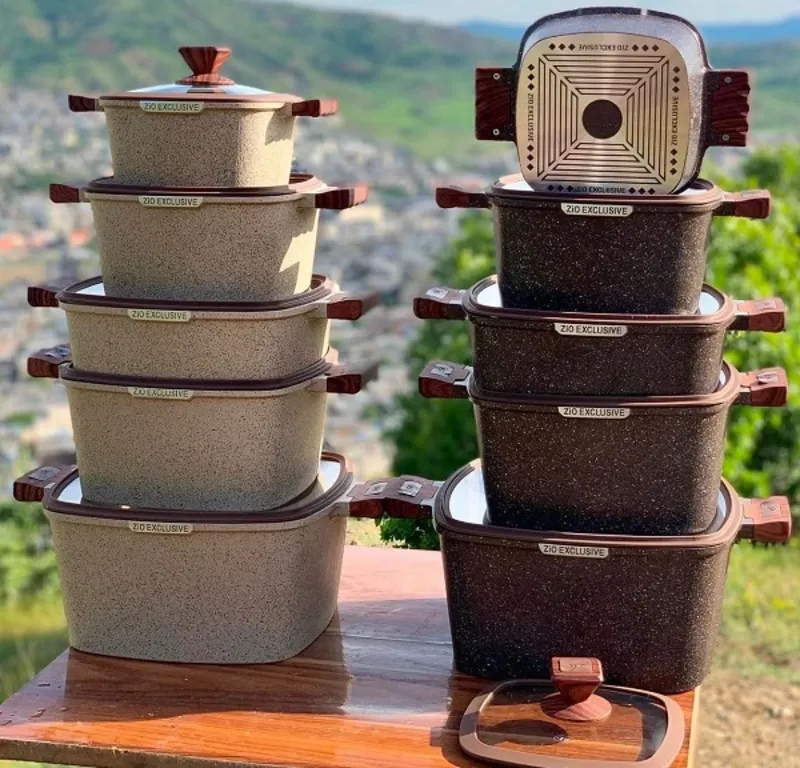 سرویس قابلمه زیو 10 پارچه مربع gallery0