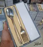 قاشق و چنگال استیل ضخیم برند یونیک thumb 1