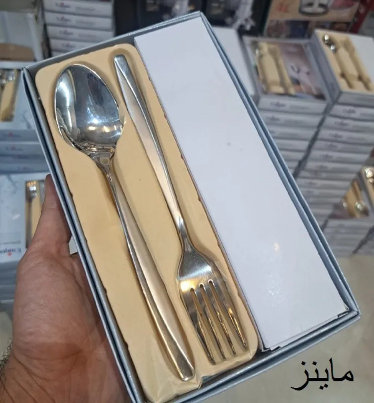 قاشق و چنگال استیل ضخیم برند یونیک gallery0