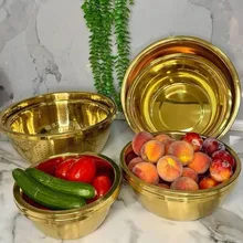 آبکش و لگن طلایی برند یونیک gallery2