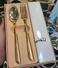 قاشق و چنگال طلایی برند یونیک gallery4