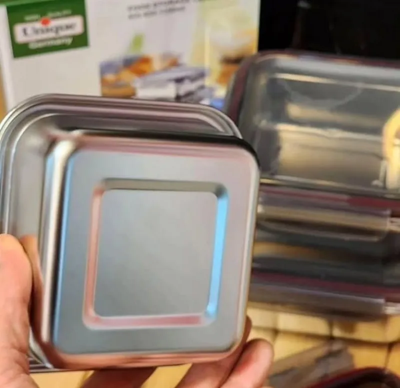 ظرف غذای 3 تکه استیل برند یونیک gallery2