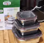 ظرف غذای 3 تکه استیل برند یونیک thumb 4