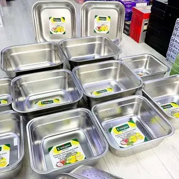 آبکش و لگن برند یونیک 6 تکه (12پارچه)