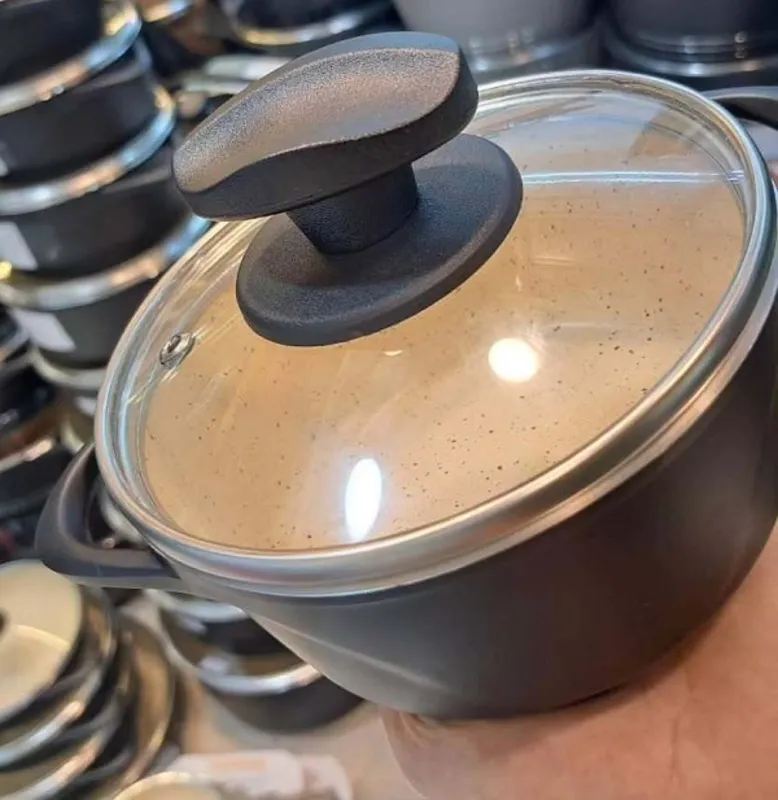 تابه و قابلمه تکی چدن گرانیت برند عروس مدل ویکتوریا gallery3