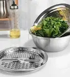 ست آبکش و لگن استیل رنده دار برند یونیک thumb 4