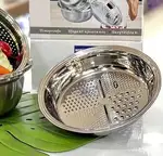 ست آبکش و لگن استیل رنده دار برند یونیک thumb 5