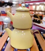 کتری قوری لعابی لوله ای برند لایت gallery1