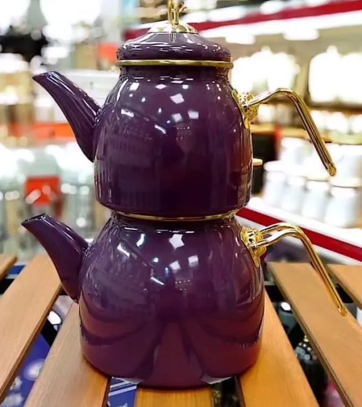 کتری قوری لعابی لوله ای برند لایت gallery2