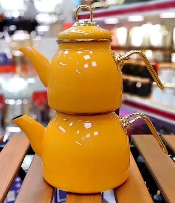 کتری قوری لعابی لوله ای برند لایت gallery7