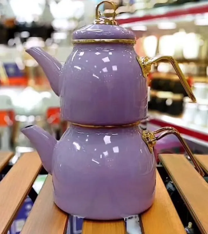 کتری قوری لعابی لوله ای برند لایت gallery0