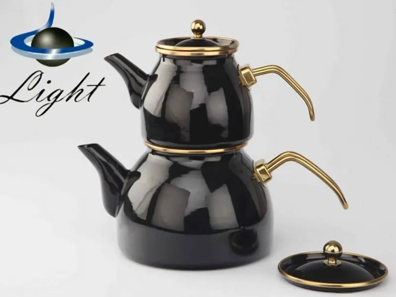 کتری قوری لعابی لوله ای برند لایت gallery13