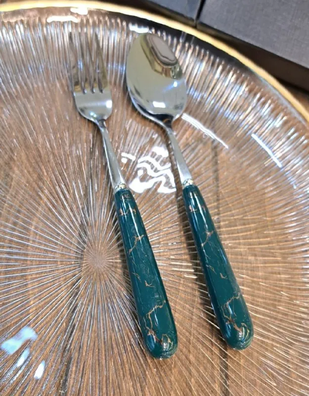 قاشق و چنگال سرامیکی برند ام جی اس gallery3