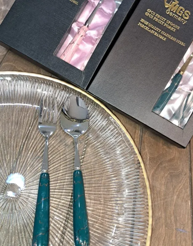 قاشق و چنگال سرامیکی برند ام جی اس gallery1