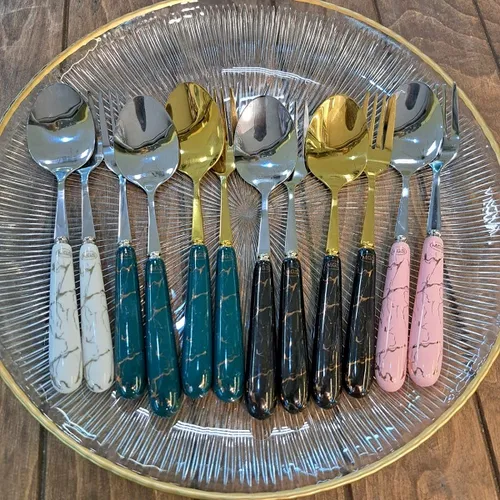 قاشق و چنگال سرامیکی برند ام جی اس