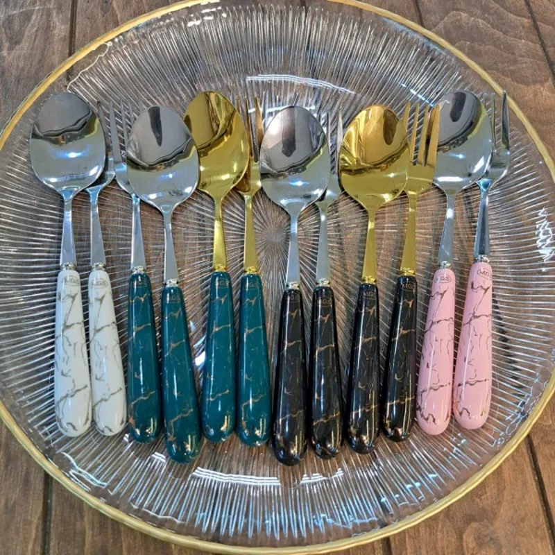 قاشق و چنگال سرامیکی برند ام جی اس gallery0