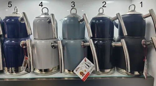 کتری قوری تمام رنگی برند نزاز