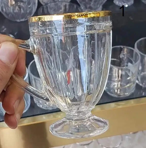 فنجان های پایه دار لب طلا بلینک مکس