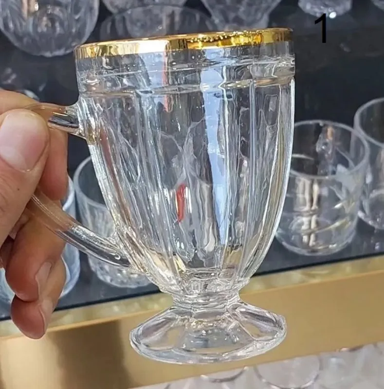 فنجان های پایه دار لب طلا بلینک مکس gallery0