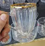 فنجان های پایه دار لب طلا بلینک مکس thumb 5