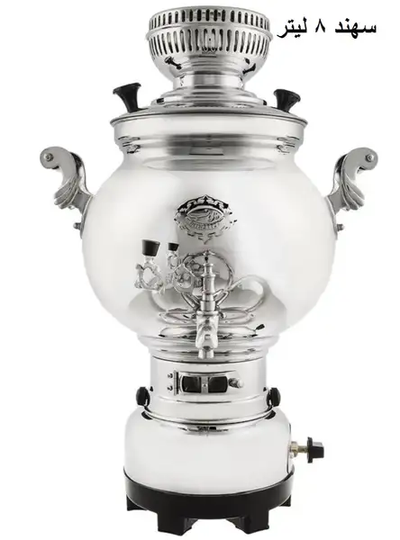 سماور گازی برند عالی نسب 8 لیتری مدل سهند پیلوت دار