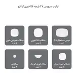 سرویس 27 پارچه چینی زرین مدل فلورانس thumb 4