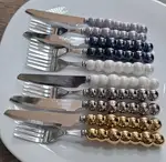 کارد و چنگال میوه خوری Unique مدل دسته مهره ای thumb 2