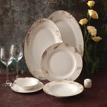 سرویس غذاخوری 28 پارچه چینی زرین مدل کلودیا gallery0