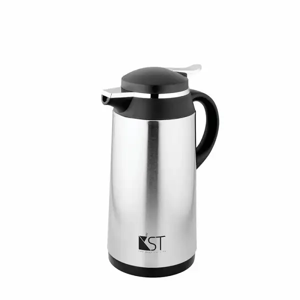 فلاسک شیشه دار استیل برند KST