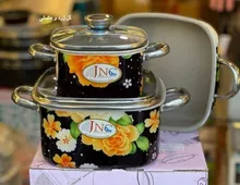 سرویس قابلمه و ماهیتابه 5 پارچه گلدار gallery2