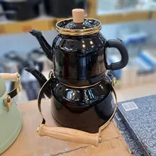 کتری قوری لعابی یونیک ترکیه ای وارداتی gallery5
